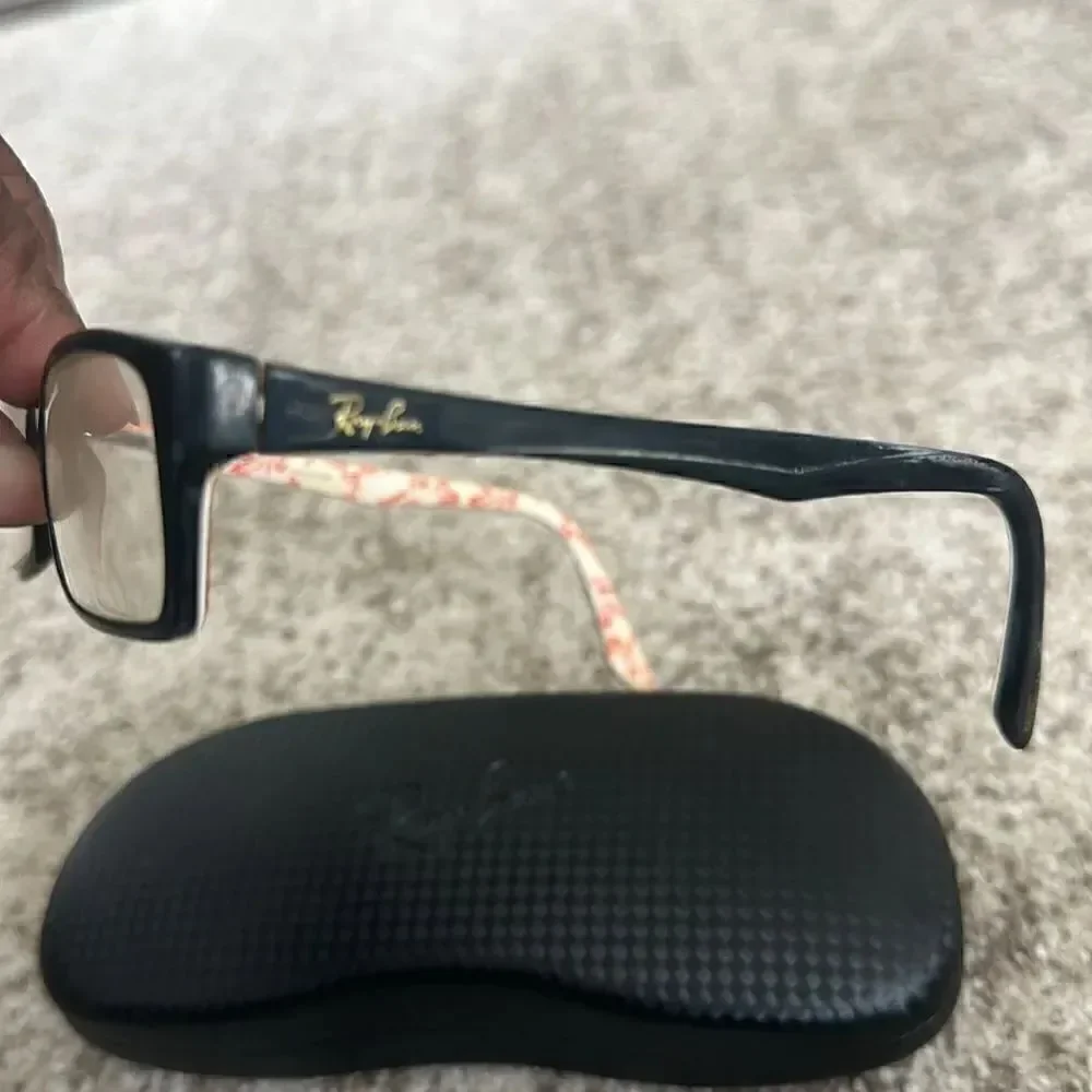 Womens Ray Ban Black w/ Print RB5234 Eyeglass Frames